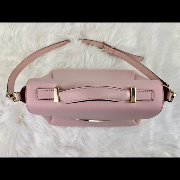 Kate Spade Structured Light Pink Bag Gold Accents - Picture 7 of 8